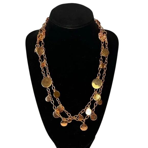 2081 NIP NWOT Alyssa Rose Gold Long Chain Necklace 38” Long - Picture 2 of 2